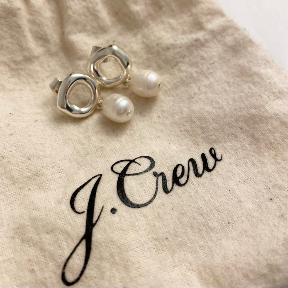 J. Crew earrings, lovely pearls!